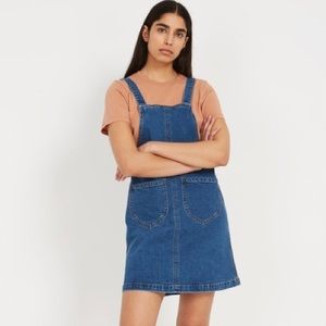 Frank & Oak Denim Overall Pinafore Dress